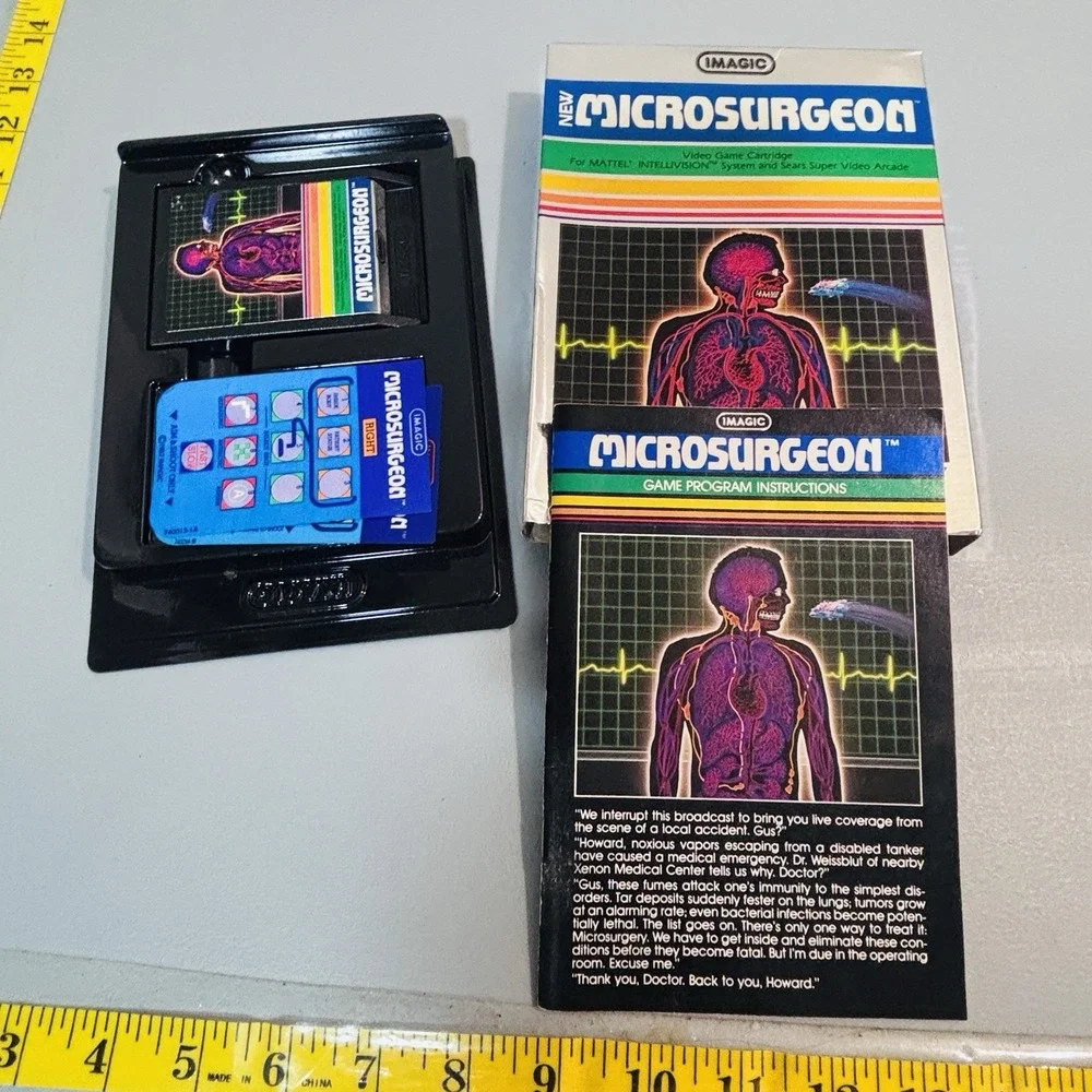 Vintage Intellivision Imagic Microsurgeon Very Rare New In Original Seal